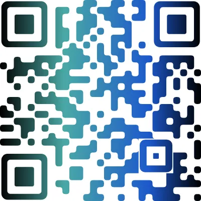 Gradient QR Code design example 1