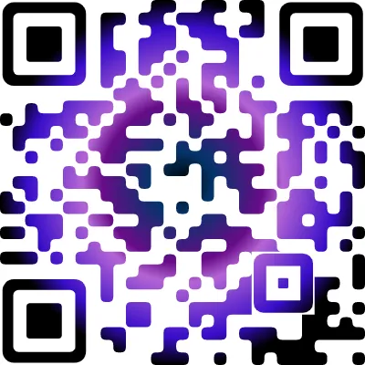 Gradient QR Code design example 13