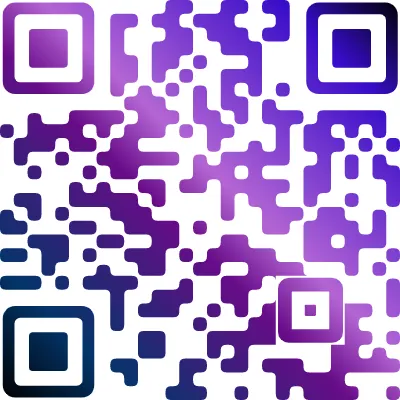 Gradient QR Code design example 14