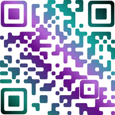 Gradient QR Code design example 15