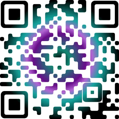 Gradient QR Code design example 16