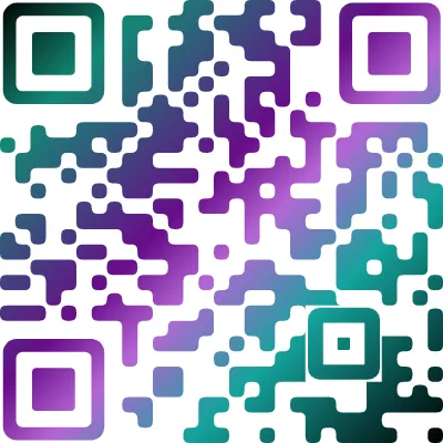Gradient QR Code design example 17