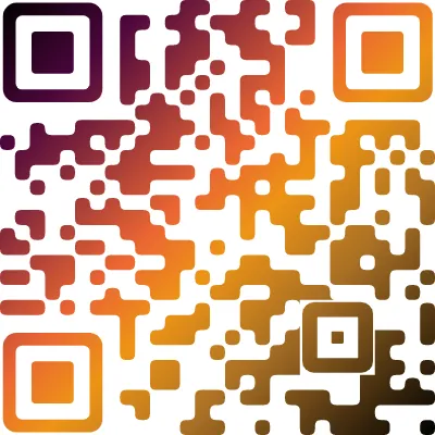 Gradient QR Code design example 18