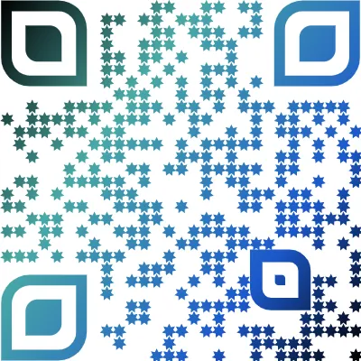 Gradient QR Code design example 4