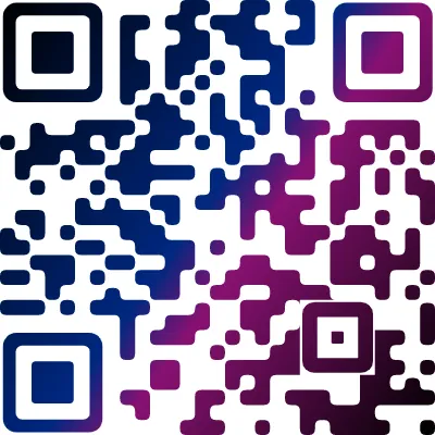 Gradient QR Code design example 5