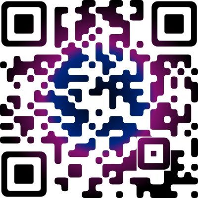 Gradient QR Code design example 6
