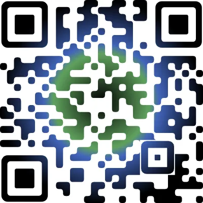 Gradient QR Code design example 8
