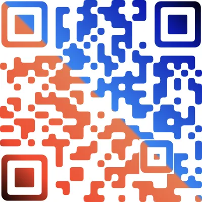 Gradient QR Code design example 9